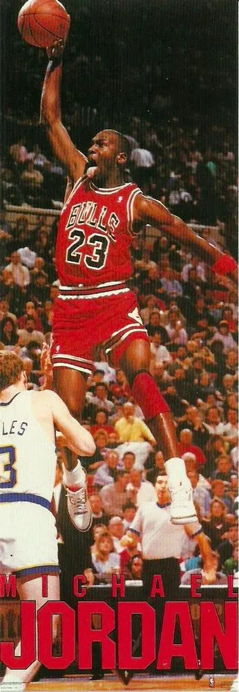 1990 Costacos Brothers Sports NBA Postcards Michael Jordan #NNO card image