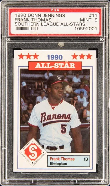 1990 Donn Jennings Southern League All-Stars Frank Thomas #11 card image