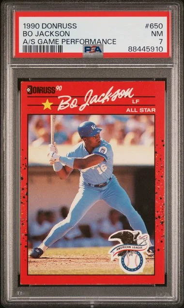1990 Donruss Bo Jackson All-Star Game Performance #650 card image