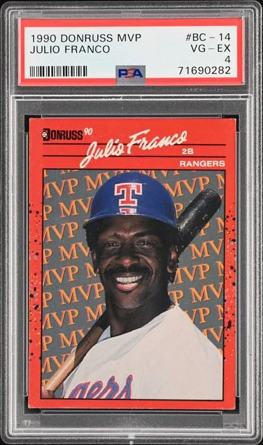 1990 Donruss Julio Franco MVP #BC-14 card image