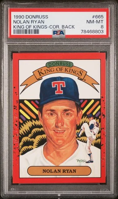 1990 Donruss Nolan Ryan King Of Kings-Cor. Back #665 card image