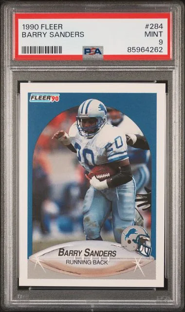 1990 Fleer Barry Sanders #284 card image