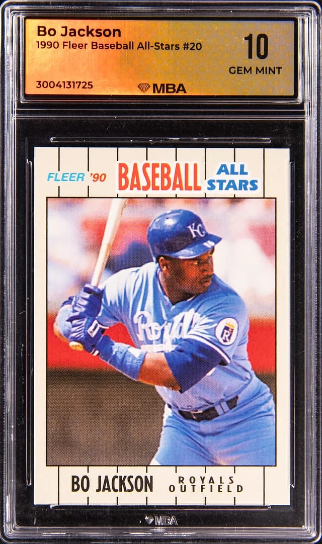 1990 Fleer Baseball Bo Jackson All-Stars #20 card image