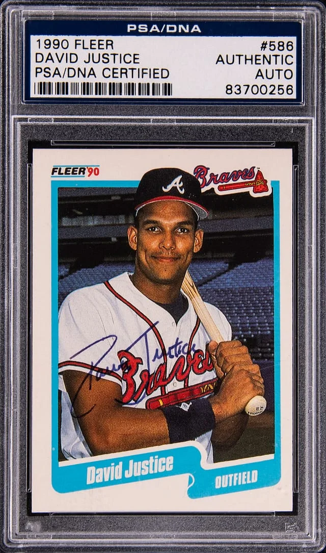 1990 Fleer David Justice #568 card image
