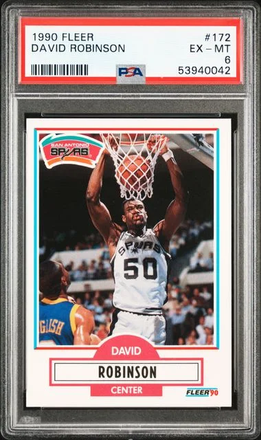 1990 Fleer David Robinson #172 card image