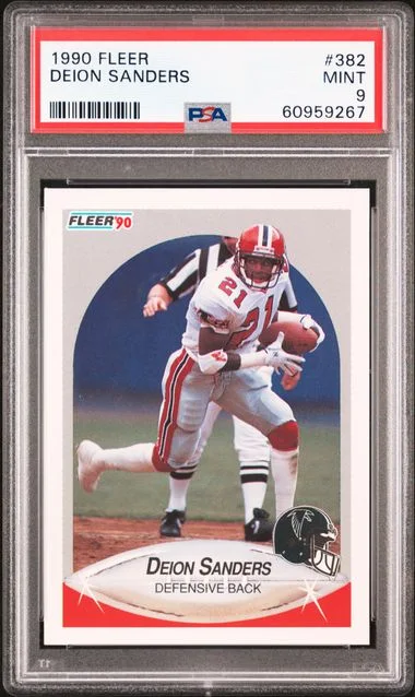 1990 Fleer Deion Sanders #382 card image