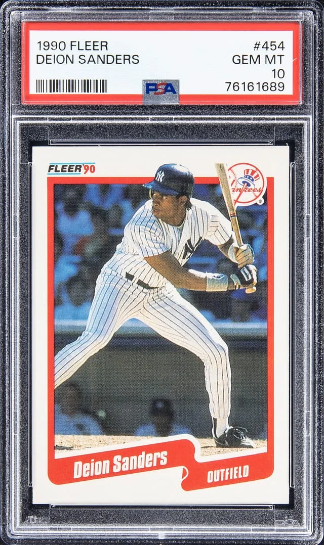 1990 Fleer Deion Sanders #454 card image