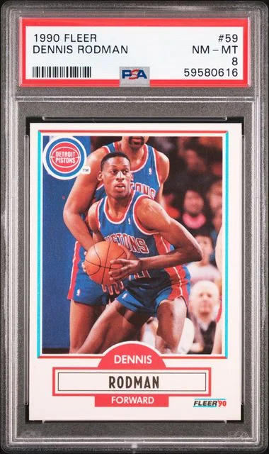 1990 Fleer Dennis Rodman #59 card image