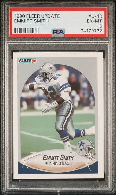 1990 Fleer Emmitt Smith Update #U-40 card image