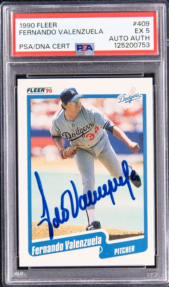 1990 Fleer Fernando Valenzuela #409 card image