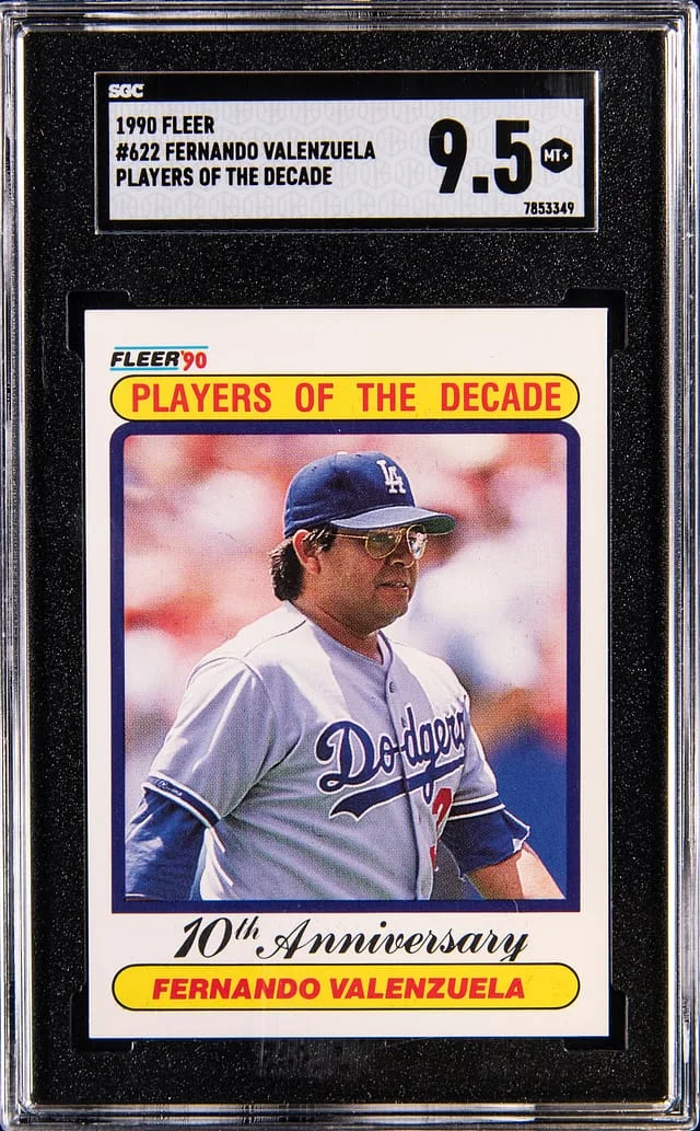 1990 Fleer Fernando Valenzuela Players of The Decade #622 card image