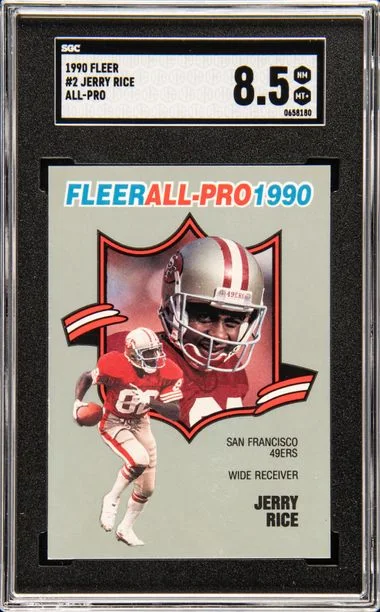 1990 Fleer Jerry Rice All-Pro #2 card image