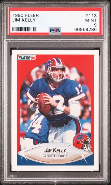 1990 Fleer Jim Kelly #113 card image