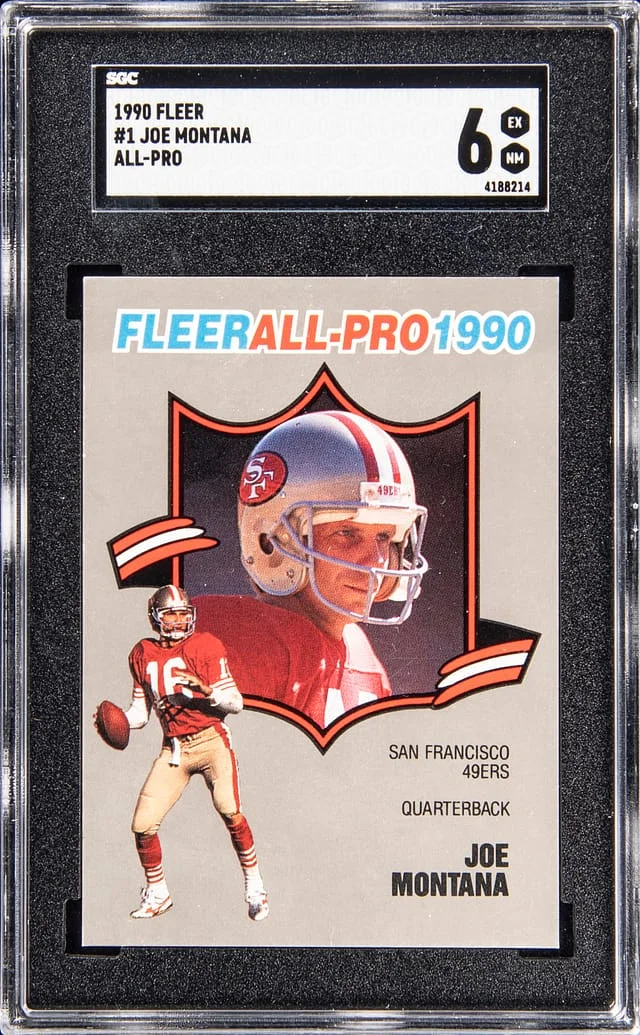 1990 Fleer Joe Montana All-Pro #1 card image