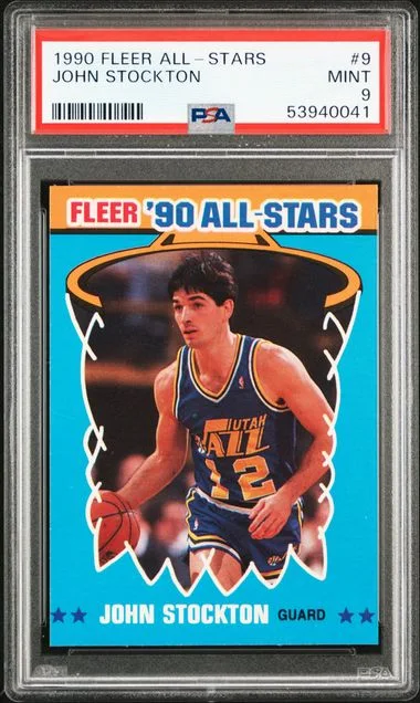 1990 Fleer John Stockton All-Stars #9 card image