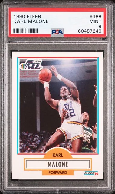 1990 Fleer Karl Malone #188 card image