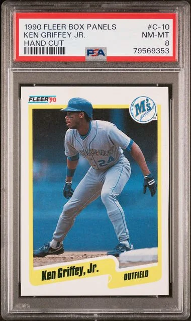 1990 Fleer Ken Griffey Jr. Box Panels-Hand Cut #C-10 card image