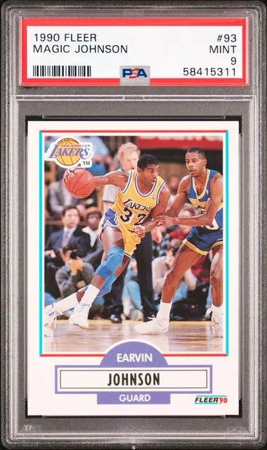 1990 Fleer Magic Johnson #93 card image