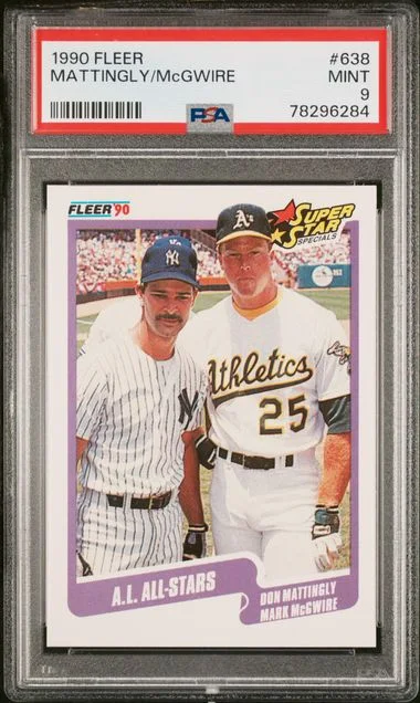 1990 Fleer Mattingly/Mcgwire #638 card image