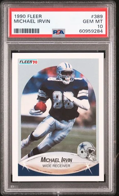 1990 Fleer Michael Irvin #389 card image