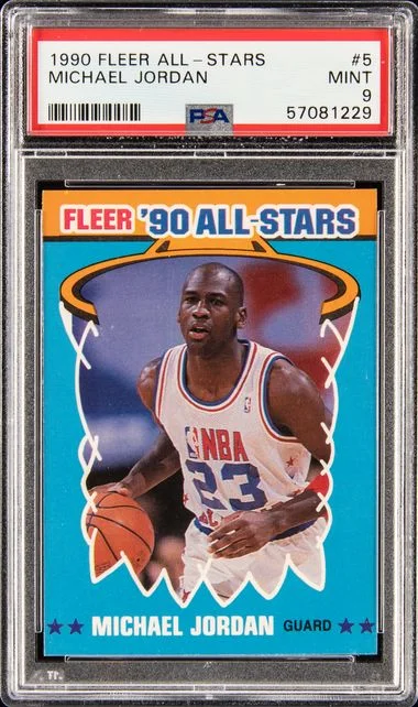 1990 Fleer Michael Jordan All-Stars #5 card image
