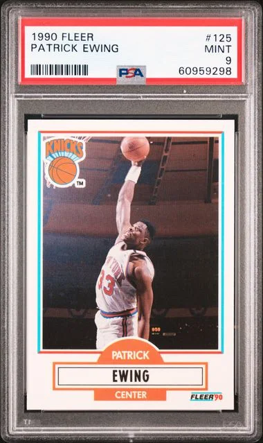 1990 Fleer Patrick Ewing #125 card image
