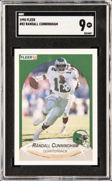 1990 Fleer Randall Cunningham #82 card image