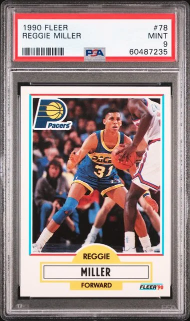 1990 Fleer Reggie Miller #78 card image