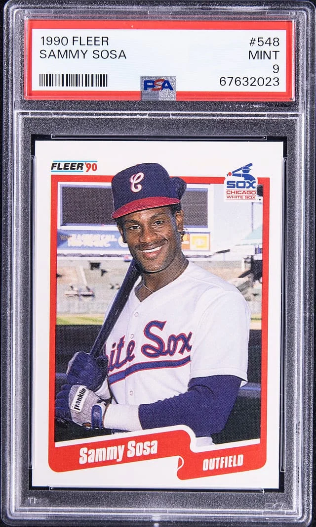 1990 Fleer Sammy Sosa #548 card image