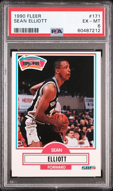 1990 Fleer Sean Elliott #171 card image