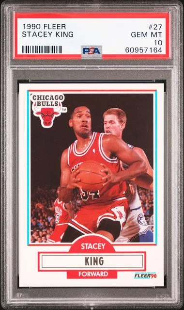 1990 Fleer Stacey King #27 card image