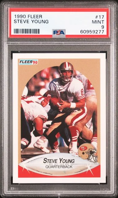 1990 Fleer Steve Young #17 card image