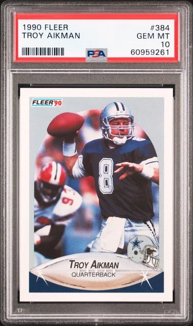 1990 Fleer Troy Aikman #384 card image