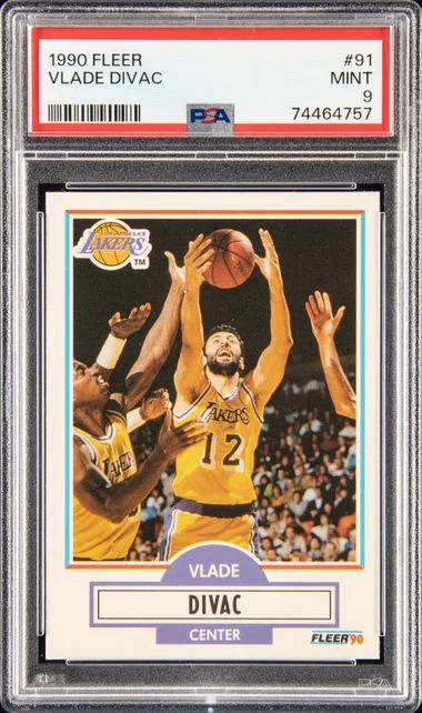 1990 Fleer Vlade Divac #91 card image