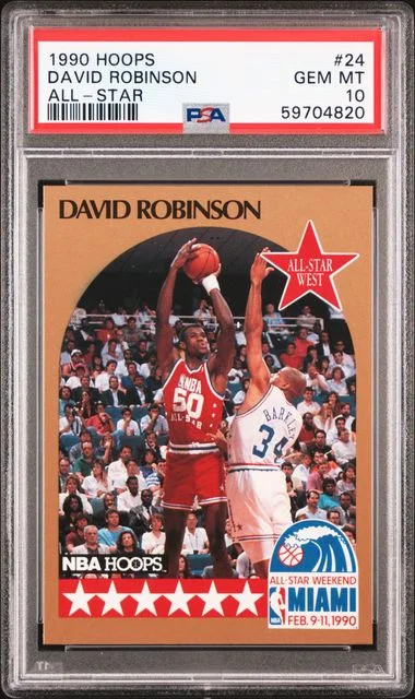 1990 Hoops David Robinson All-Star #24 card image