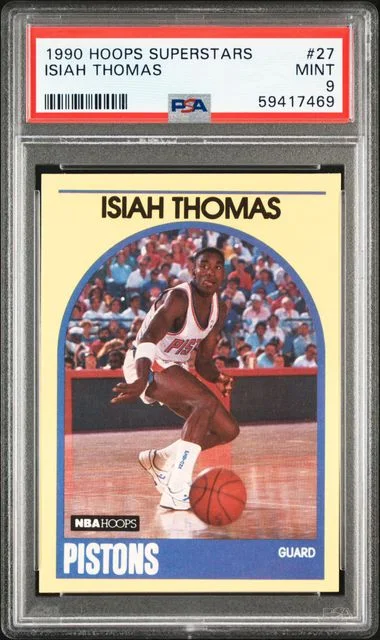 1990 Hoops Isiah Thomas Superstars #27 card image