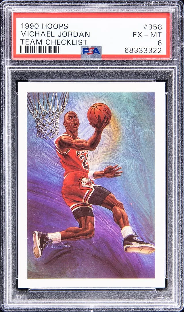 1990 Hoops Michael Jordan #358 card image