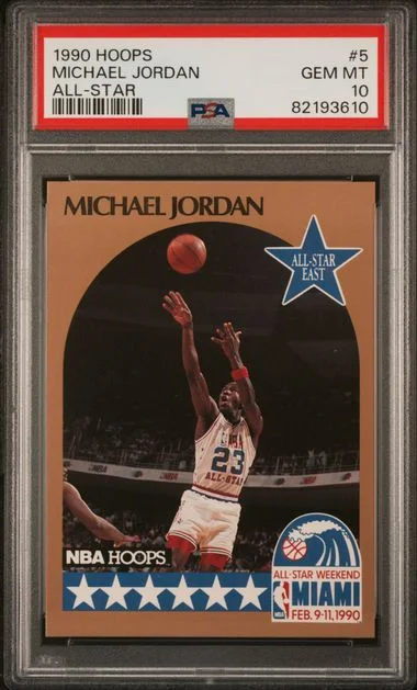 1990 Hoops Michael Jordan All-Star #5 card image