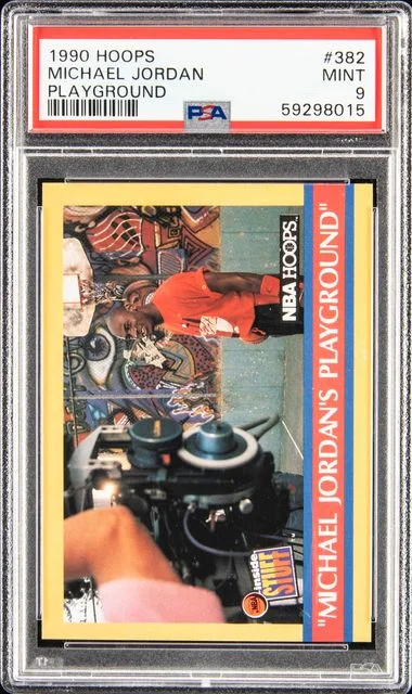 1990 Hoops Michael Jordan Playground #382 card image