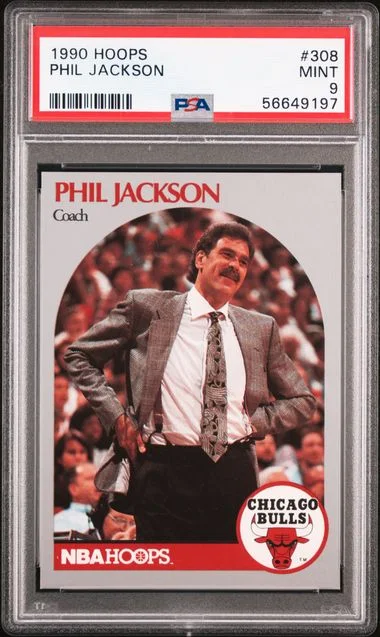 1990 Hoops Phil Jackson #308 card image