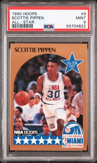 1990 Hoops Scottie Pippen All-Star #9 card image