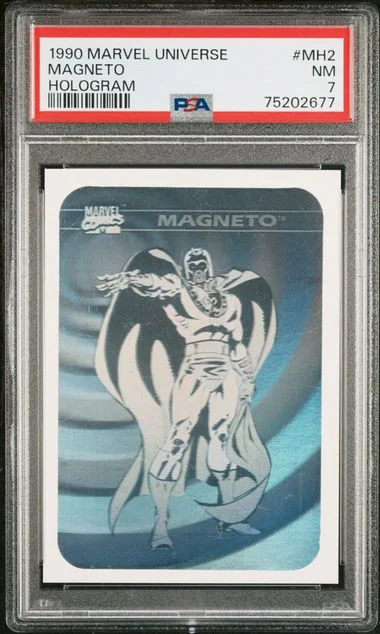 1990 Impel Marvel Universe Hologram Magneto #MH2 card image