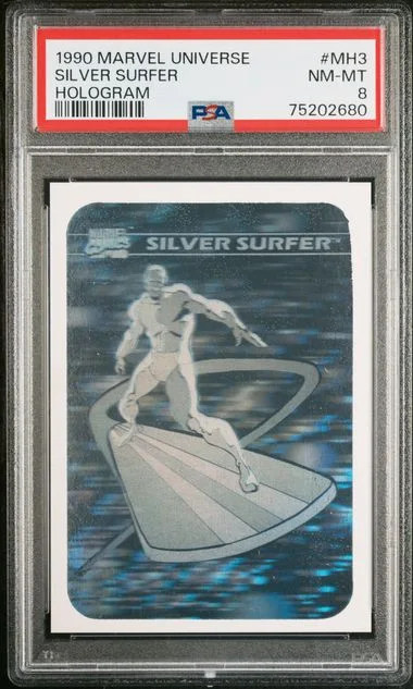 1990 Impel Marvel Universe Hologram Silver Surfer #MH3 card image