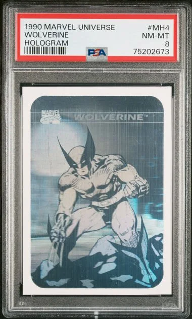 1990 Impel Marvel Universe Hologram Wolverine #MH4 card image