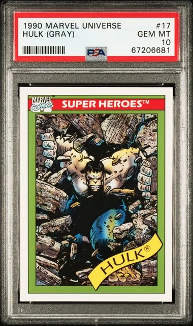 1990 Impel Marvel Universe Hulk, Gray #17 card image