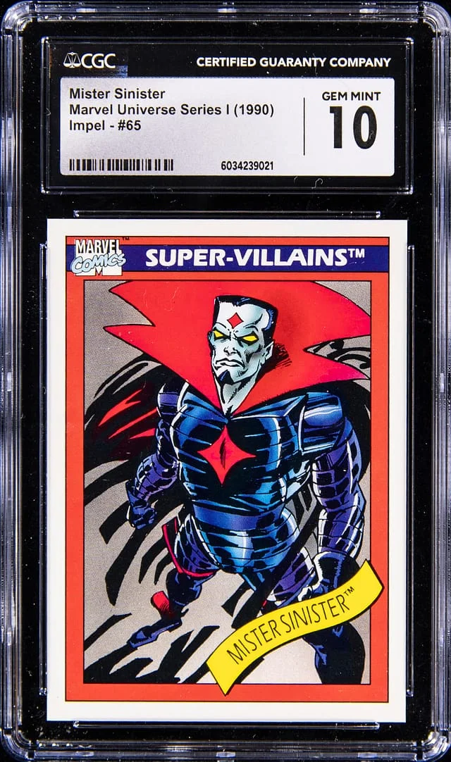 1990 Impel Marvel Universe Series I Mister Sinister #65 card image