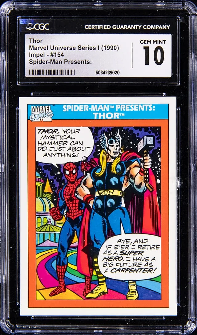1990 Impel Marvel Universe Series I Spider-Man Presents: Thor #154 card image