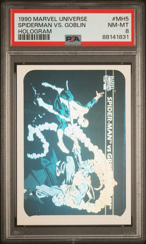 1990 Impel Marvel Universe Spider-Man vs. Green Goblin Holograms #MH5 card image