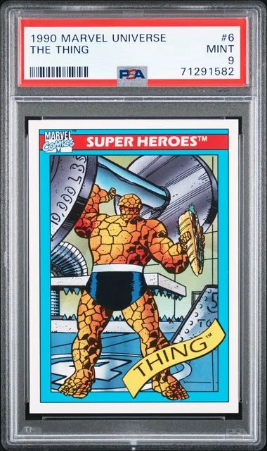 1990 Impel Marvel Universe The Thing #6 card image