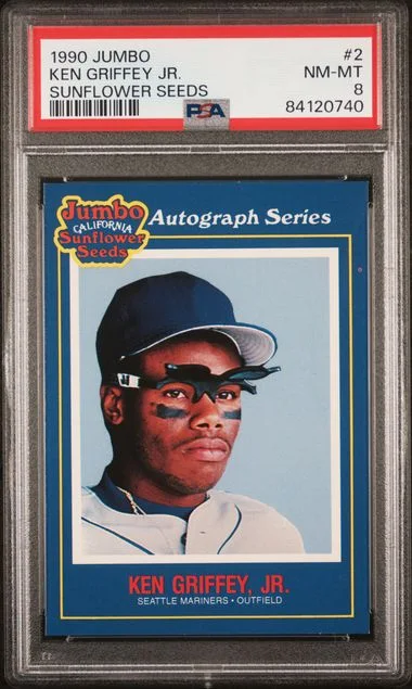 1990 Jumbo Sunflower Seeds Ken Griffey Jr. #2 card image